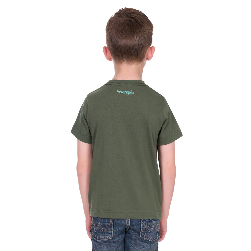 Wrangler Boys Carlos S/S Tee (X6W3557497) Cypress
