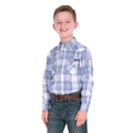 Wrangler Boys Eric Logo L/S Shirt (X6S3111667) Light Blue/Royal