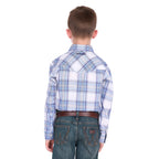 Wrangler Boys Eric Logo L/S Shirt (X6S3111667) Light Blue/Royal