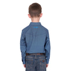 Wrangler Boys Kyle Logo L/S Shirt (X6W3111481) Navy/Blue