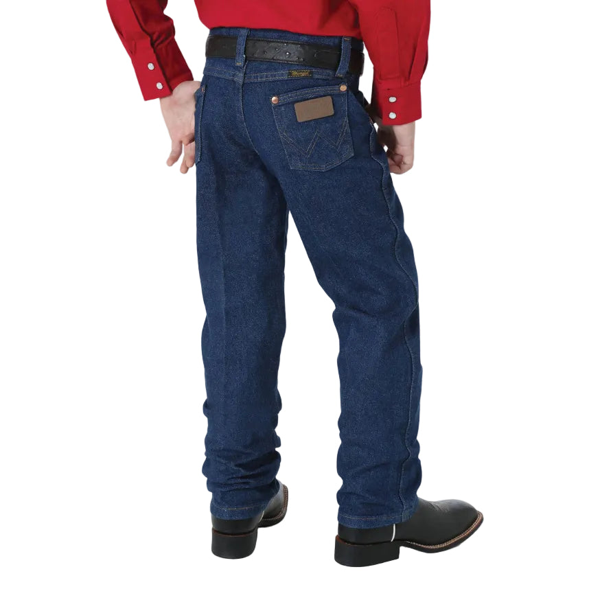 Wrangler Boys Original ProRodeo Slim Fit Jeans (13MWZBPSLI) Prewashed Indigo Back