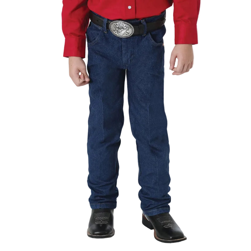 Wrangler Boys Original ProRodeo Slim Fit Jeans (13MWZBPSLI) Prewashed Indigo Front