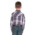 Wrangler Boys Shaun Logo L/S Shirt (X6S3111664) Navy/Red