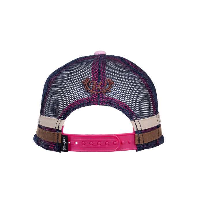 Wrangler Childrens Phoebe Trucker Cap (X6W5945CAP) Orchid/Rust OSFM