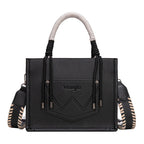 Wrangler Cow Print Tassel Crossbody Bag (X6W4901BAG) Black
