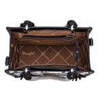 Wrangler Cow Print Tassel Crossbody Bag (X6W4901BAG) Black