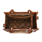 Wrangler Cow Print Tassel Crossbody Bag (X6W4901BAG) Tan