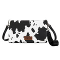 Wrangler Cow Print Wallet Crossbody Bag (X6W4902BAG) Black