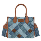 Wrangler Denim Patchwork Crossbody Bag (X6W4904BAG) Denim