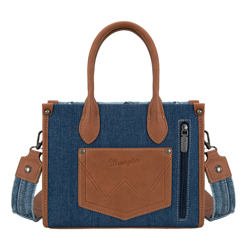 Wrangler Denim Patchwork Crossbody Bag (X6W4904BAG) Denim
