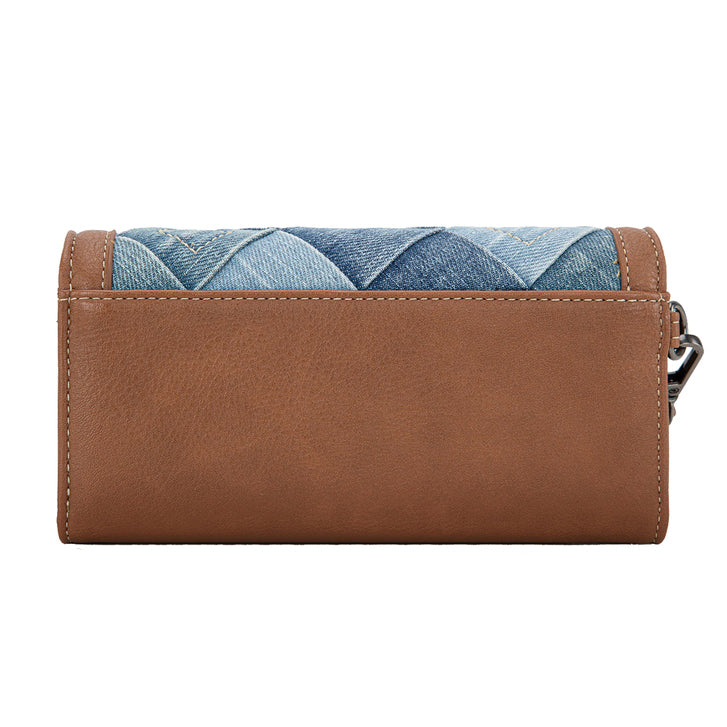 Wrangler Denim Patchwork Wallet (X6W4905WLT) Denim