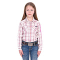 Wrangler Girls Henley Logo L/S Shirt (X6W5127562) Ivory/Pink