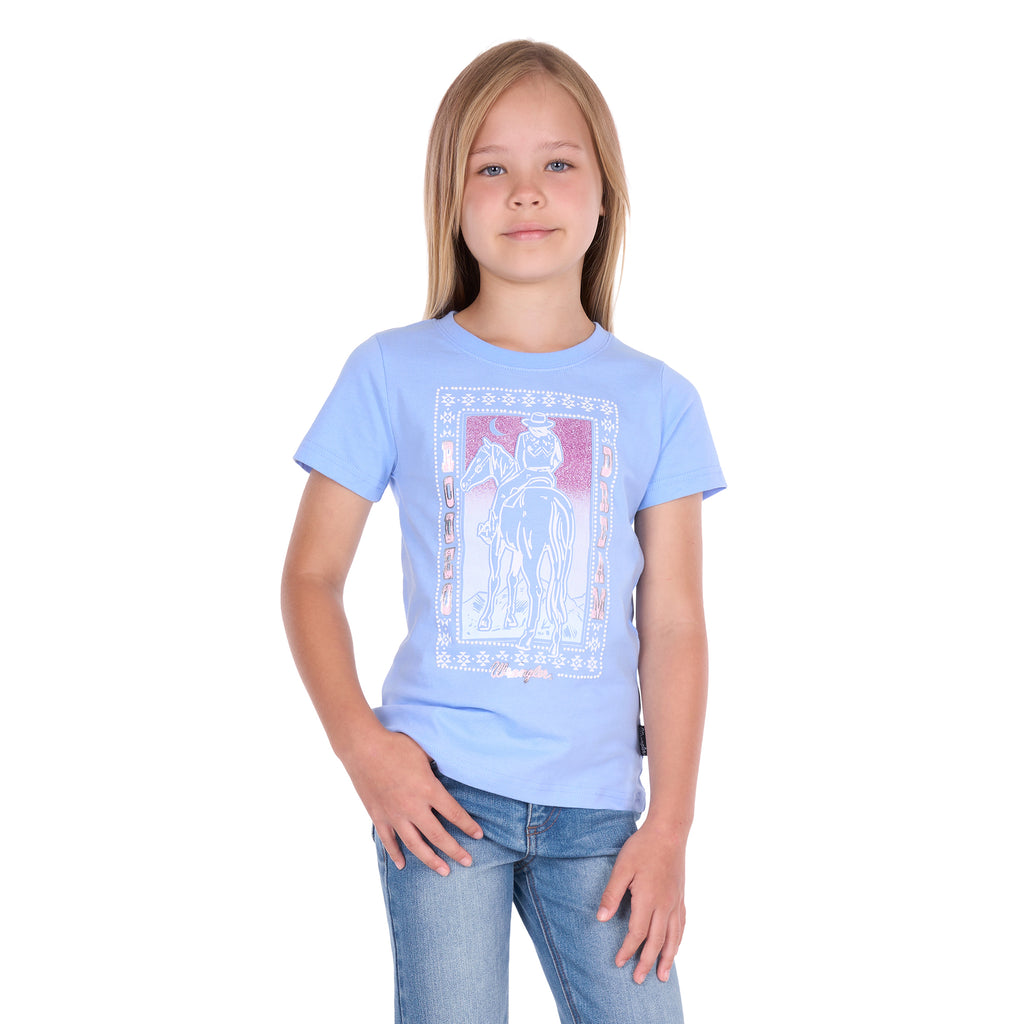 Wrangler Girls Lola S/S Tee (X6S5598642) Light Blue