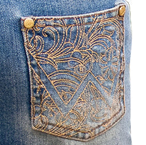 Wrangler Girls Lucy Bootcut Jeans (XCP5201719) Faded Blue