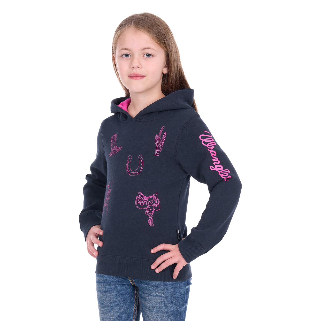 Wrangler Girls Mallory Hoodie (X6W5597551) Navy
