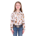 Wrangler Girls Marilyn L/S Logo Shirt (X6W5129558) Ivory