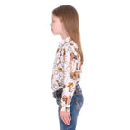 Wrangler Girls Marilyn L/S Logo Shirt (X6W5129558) Ivory