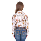 Wrangler Girls Marilyn L/S Logo Shirt (X6W5129558) Ivory