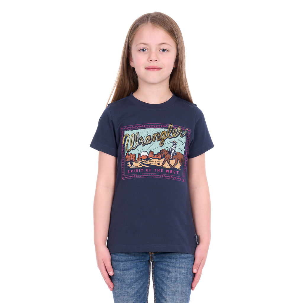 Wrangler Girls Vanessa S/S Tee (X6W5598540) Navy