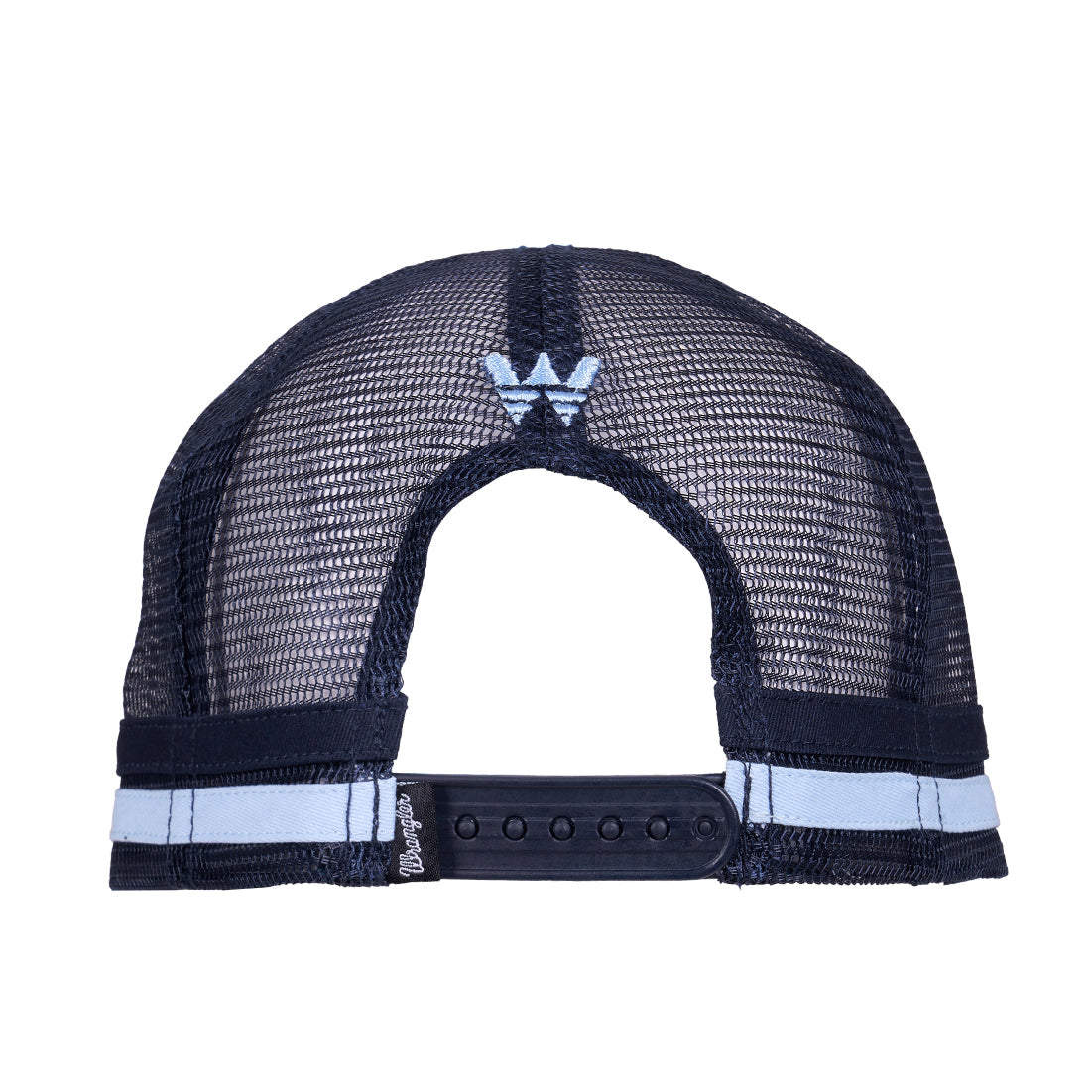 Wrangler Hank High Profile Trucker Cap (X6S1943CAP) Navy/Light Blue Back