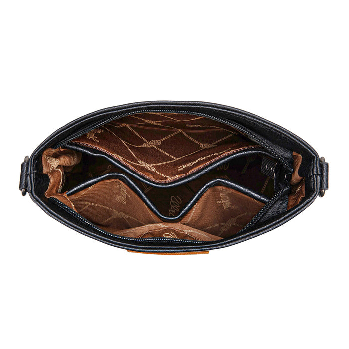 Wrangler Lana Aztec Print Crossbody Bag (X6W4914BAG) Black