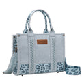 Wrangler Southwestern Leopard Print Crossbody Bag (X6S2934BAG) Blue Front