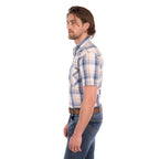 Wrangler Mens Adrian S/S Shirt (X6S1117672) Navy/Tan