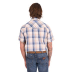 Wrangler Mens Adrian S/S Shirt (X6S1117672) Navy/Tan