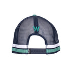 Wrangler Mens Arthur High Profile Trucker Cap (X6W1945CAP) Sage/Navy OSFM