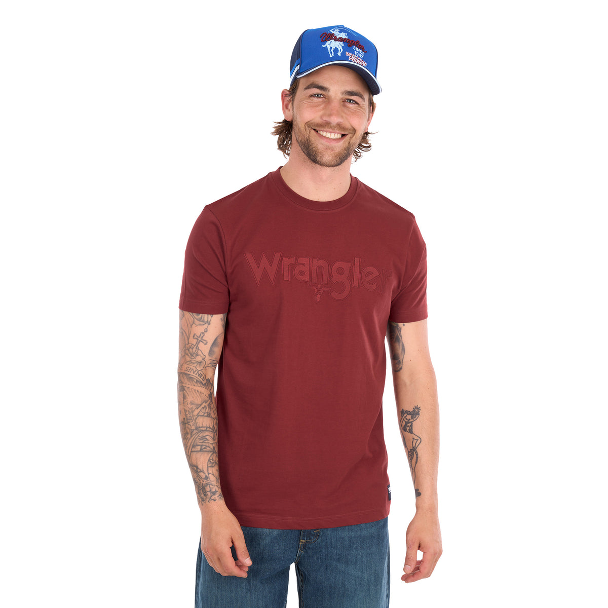 Wrangler Mens Chase S/S Tee (X6S1557699) Cognac