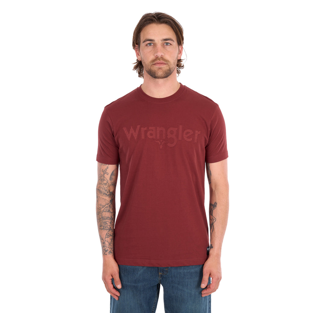 Wrangler Mens Chase S/S Tee (X6S1557699) Cognac