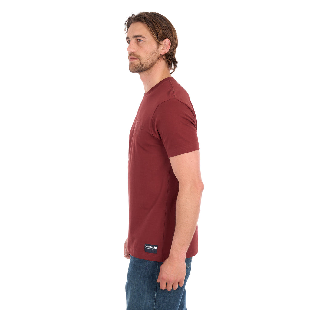Wrangler Mens Chase S/S Tee (X6S1557699) Cognac