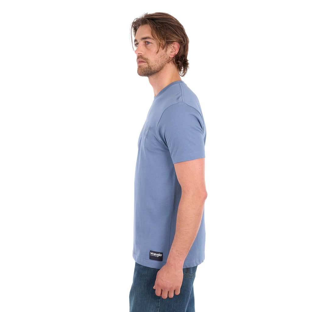 Wrangler Mens Chase S/S Tee (X6S1557699) Storm Blue