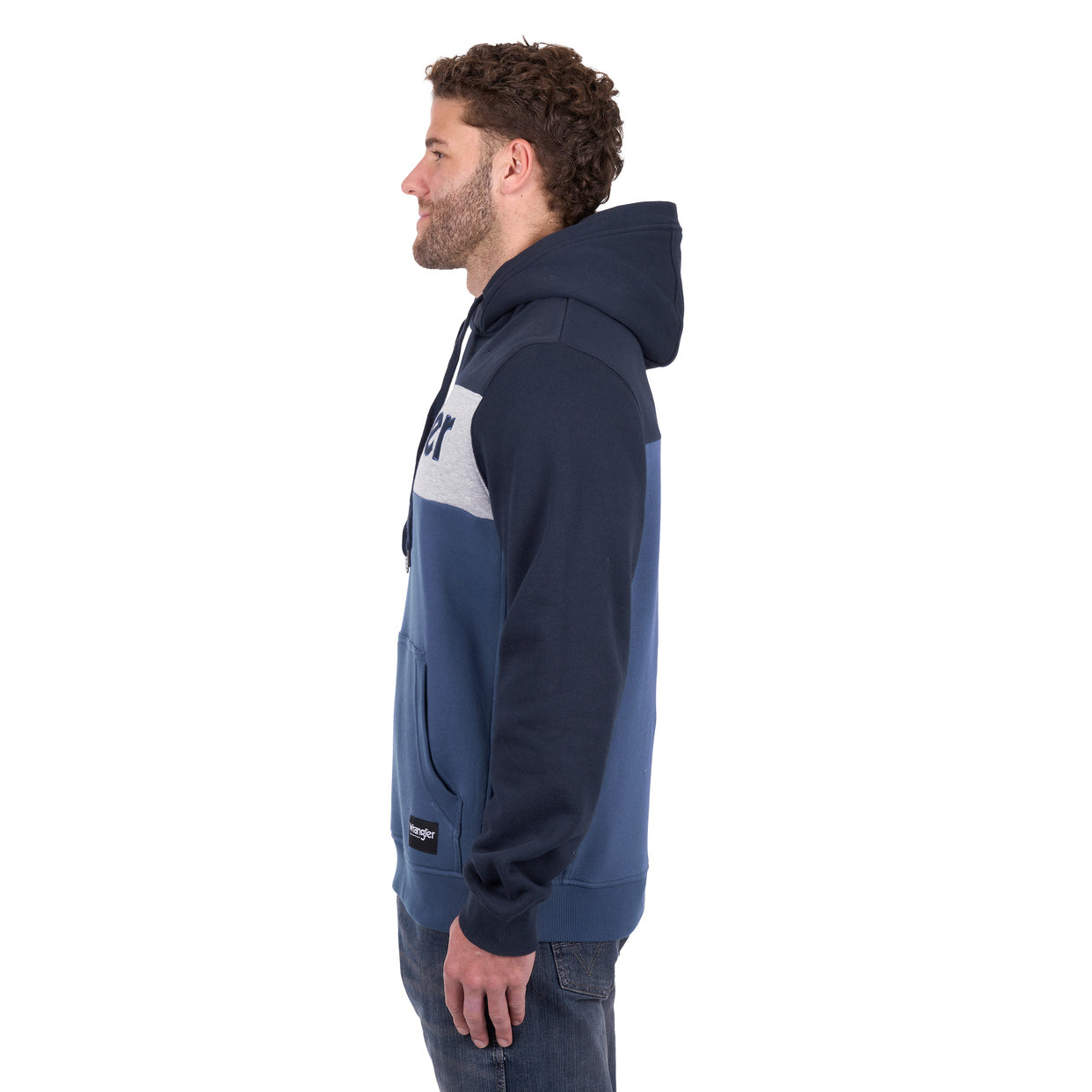 Wrangler Mens Clinton Hoodie (X6W1540513) Navy/Denim