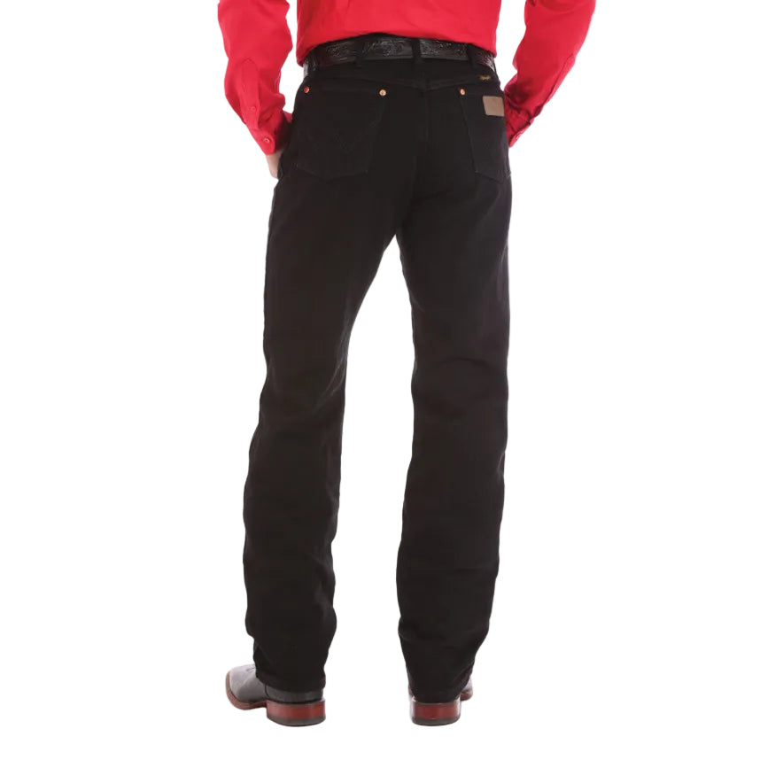 Wrangler Mens Cowboy Cut Original Fit Jeans (13MWZWK) Shadow Black Back