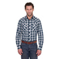 Wrangler Mens Dustin L/S Shirt (X6W1112482) Black/Green