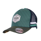 Wrangler Mens Dwayne High Profile Trucker Cap (X6W1950CAP) Sage/Cypress OSFM