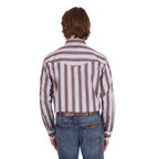 Wrangler Mens Eli Logo L/S Shirt (X6S1111659) Denim/Tan