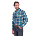 Wrangler Mens Erik L/S Shirt (X6W1115491) Blue/Cypress
