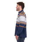Wrangler Mens Federick Rugby (X6W1552501) Navy/Tan