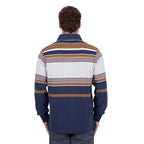 Wrangler Mens Federick Rugby (X6W1552501) Navy/Tan