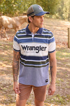 Wrangler Mens Henry S/S Polo (X6S1566676) Navy/Cypress