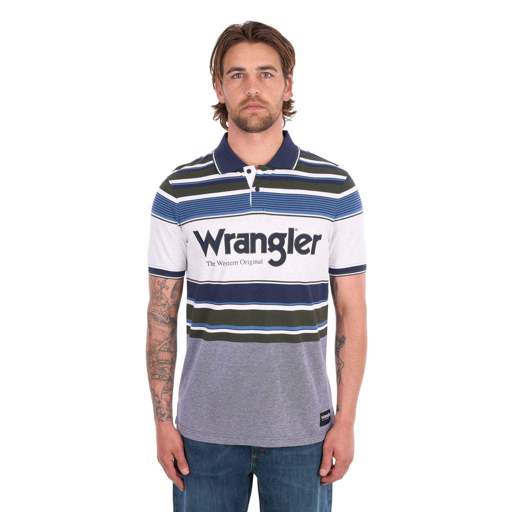 Wrangler Mens Henry S/S Polo (X6S1566676) Navy/Cypress