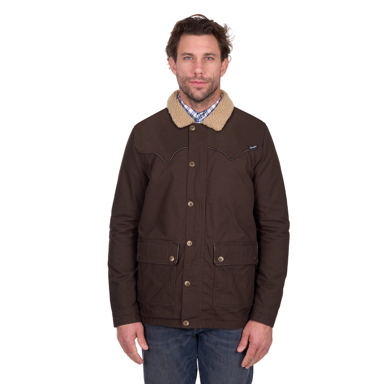 Wrangler Mens Jerome Jacket (X6W1771522) Chocolate