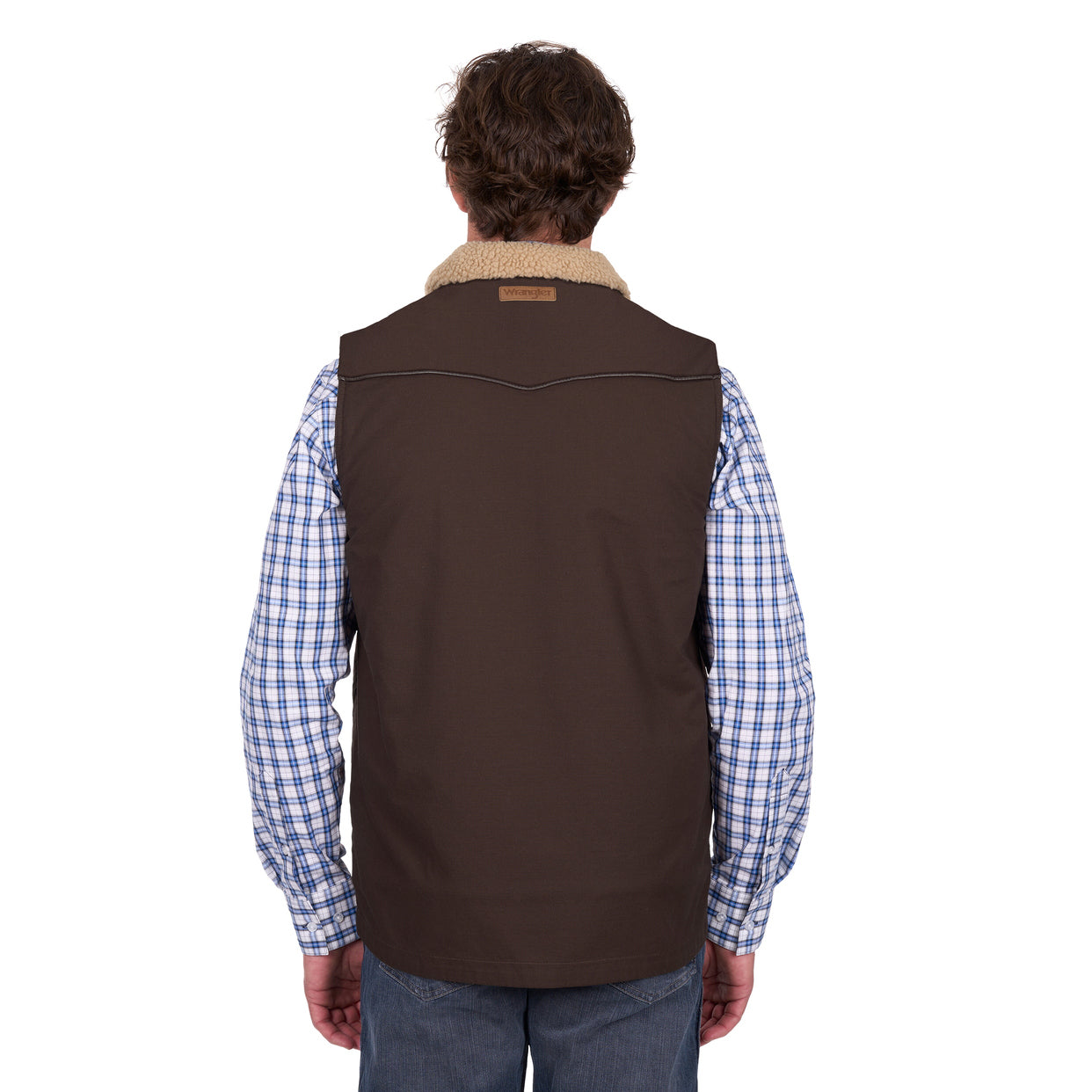Wrangler Mens Jerome Vest (X6W1671522) Chocolate