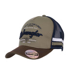 Wrangler Mens Joel High Profile Trucker Cap (X6W1948CAP) Tan/Dark Tan OSFM