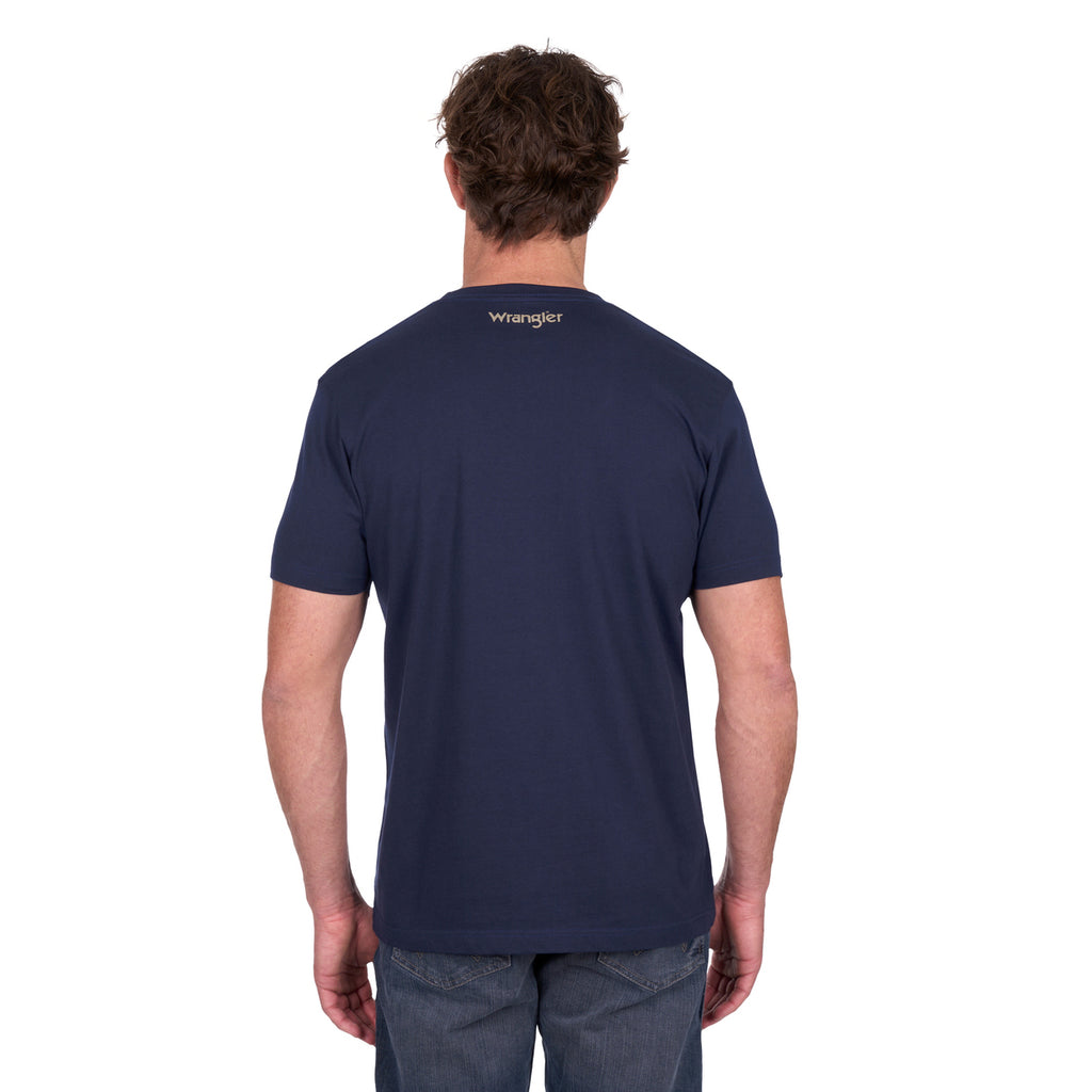 Wrangler Mens Joel S/S Tee (X6W1557496) Navy