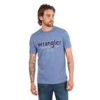 Wrangler Mens John S/S Tee (X6S1557685) Storm Blue