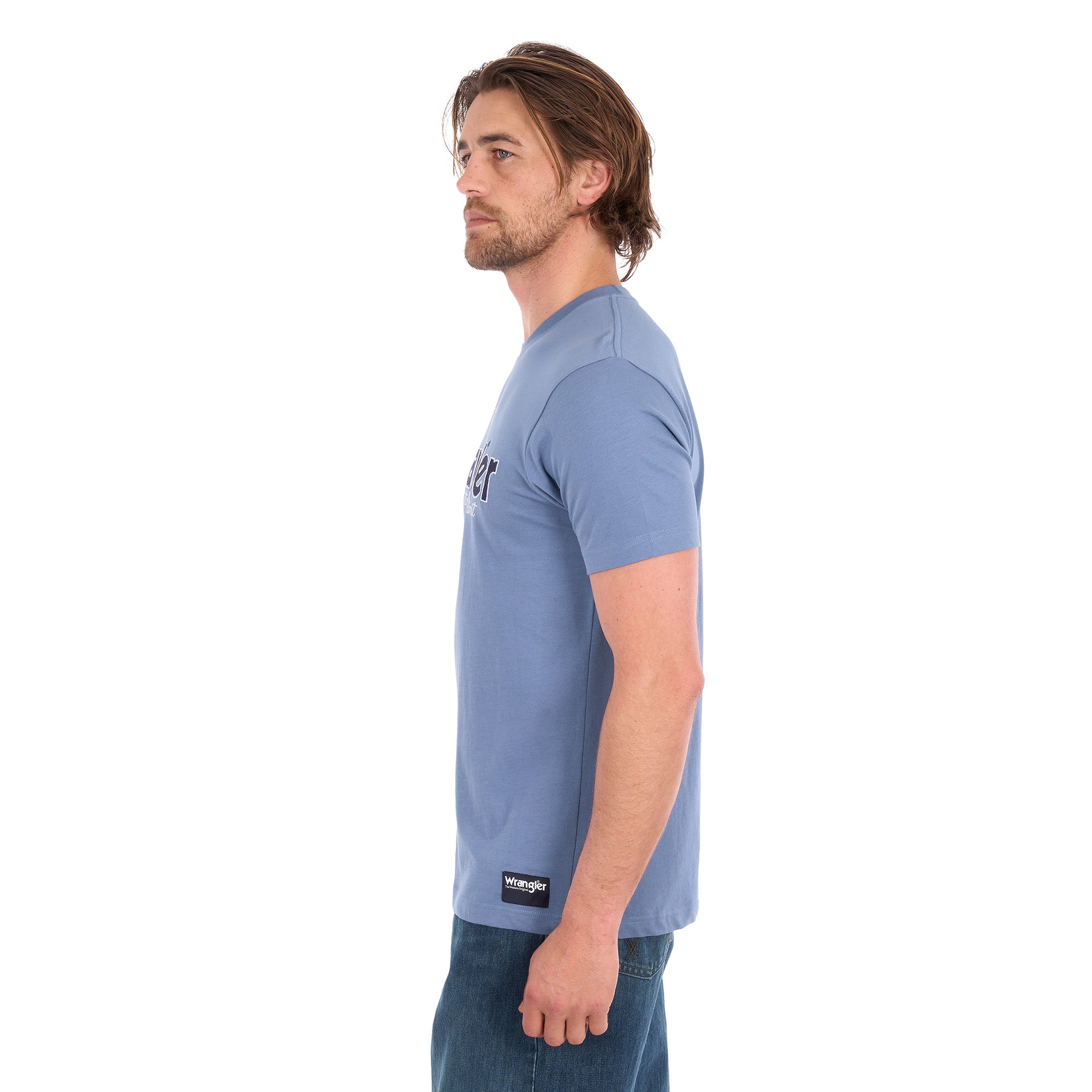 Wrangler Mens John S/S Tee (X6S1557685) Storm Blue