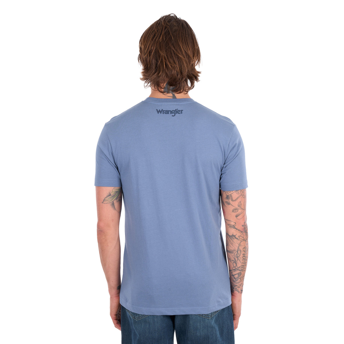 Wrangler Mens John S/S Tee (X6S1557685) Storm Blue